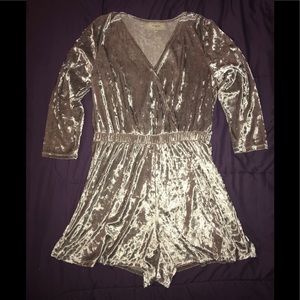 NWT {No Comment} Velvet Romper